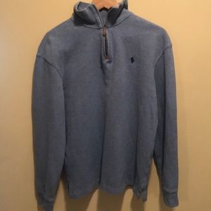Blue polo sweater